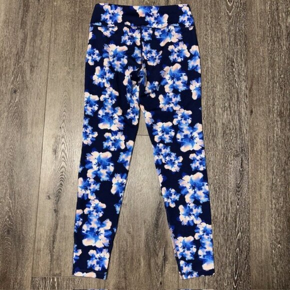 OLD NAVY ACTIVE GO-DRY LEGGING YOGA PANT ACTIVEWEAR MEDIUM MEDIUM M FLORAL - Picture 3 of 3